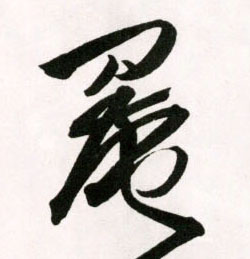 草书 罨