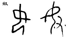 甲骨文 奴