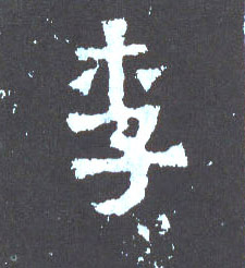 楷书 李