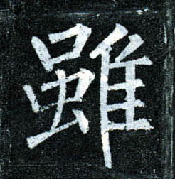 楷书 虽