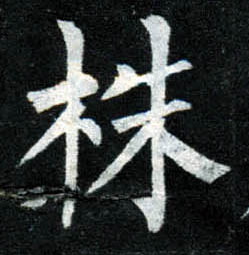 楷书 株