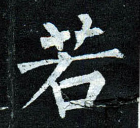 楷书 若