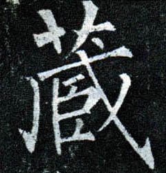 楷书 藏