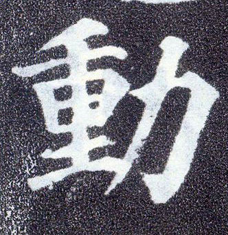 楷书 動【动】