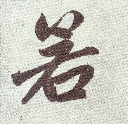 楷书 若