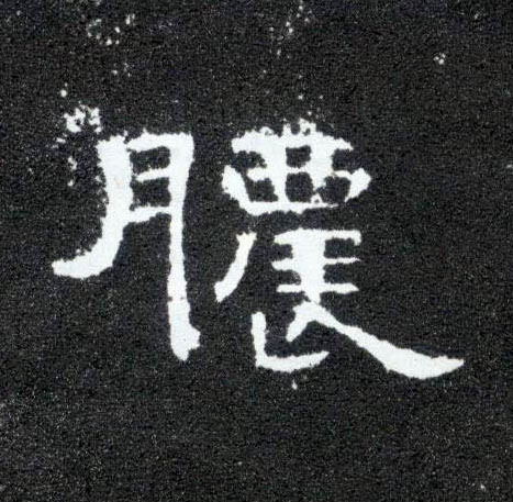 隶书 脓