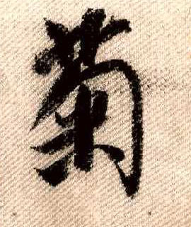 行书 菊