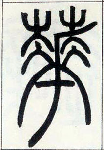 小篆 花